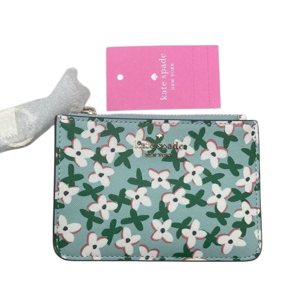Kate Spade Laurel Way Floral Bitsy Card Holder Bag Purse Wallet